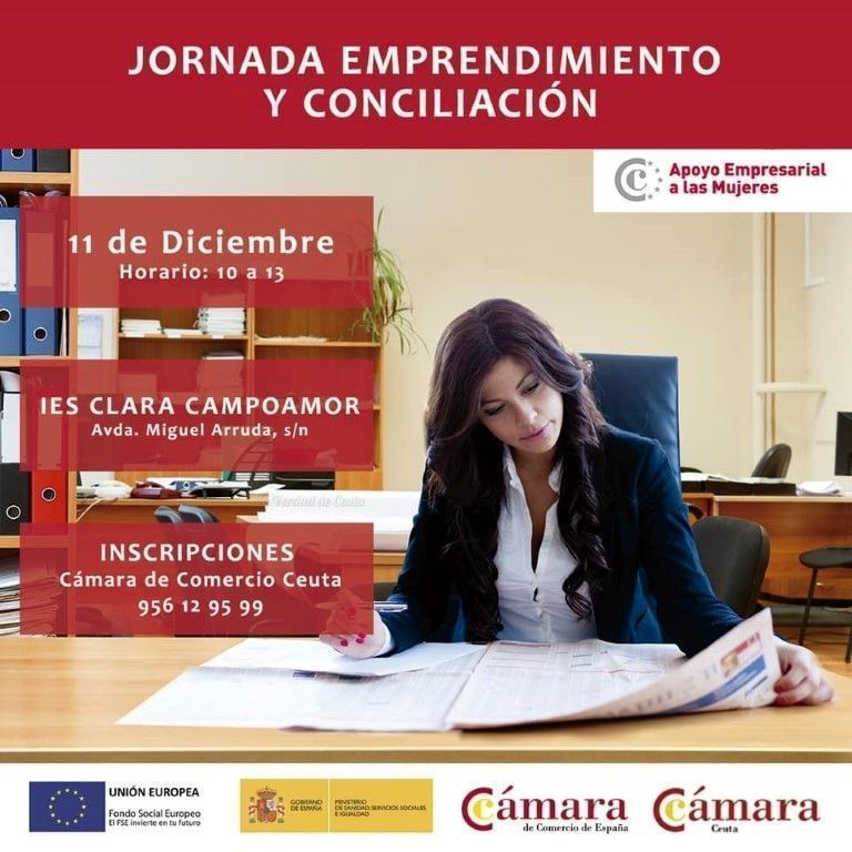La Cámara de Comercio organiza una jornada de emprendimiento para mujeres