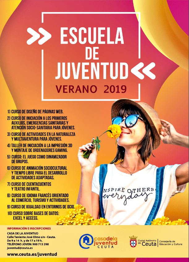 La Casa de la Juventud ofrecerá 200 plazas en los diez talleres y cursos de la Escuela de Verano