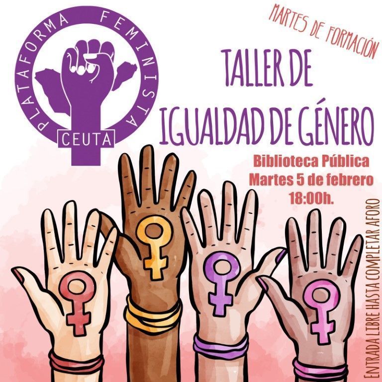 La Plataforma Feminista celebra este martes su primer taller de formación en igualdad de género 