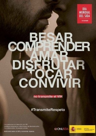 Lanzan la campaña “Besar, comprender, amar, disfrutar, tocar, convivir no transmite el VIH”