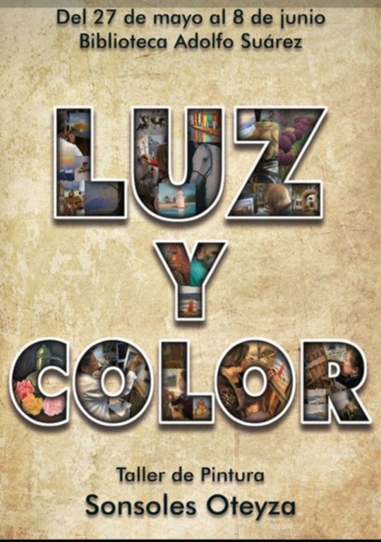Los alumnos del taller de pintura de Sonsoles Oteyza exponen sus obras en la Biblioteca Pública “Adolfo Suarez”