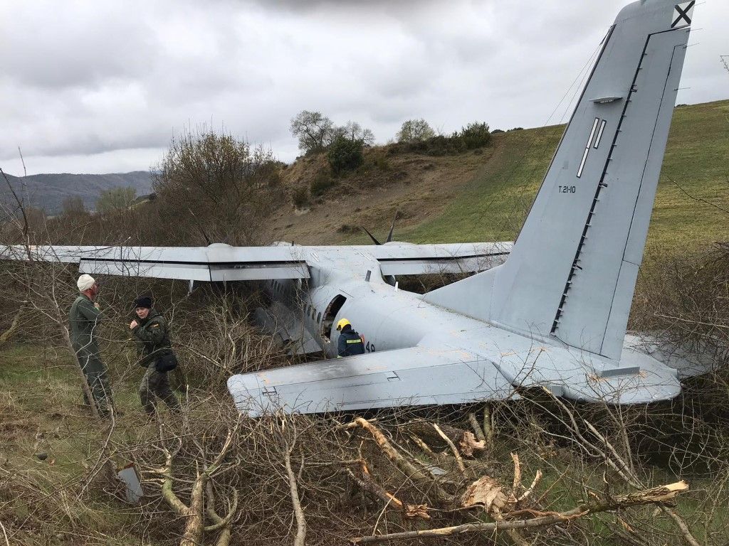 Avion militar siniestrado jaca 2