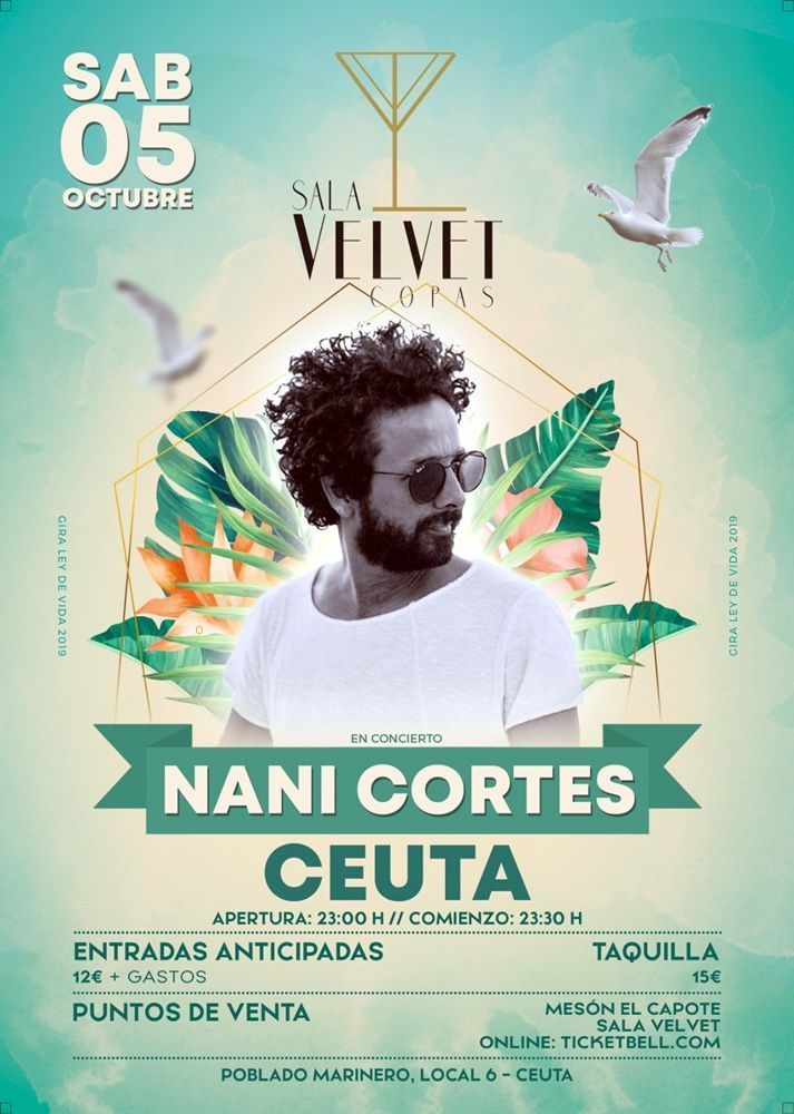Nani Cortés ofrece este sábado un concierto en nuestra ciudad