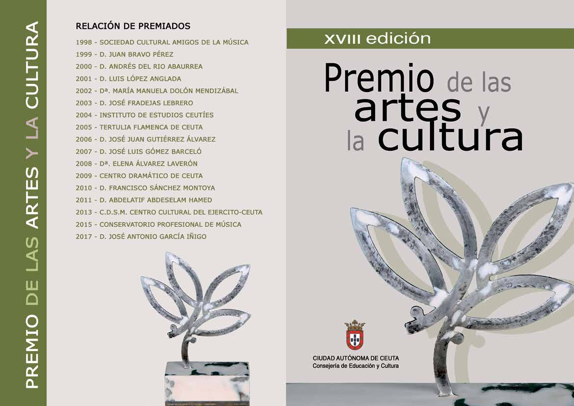 La Ciudad convoca el XVIII Premio de las Artes y la Cultura