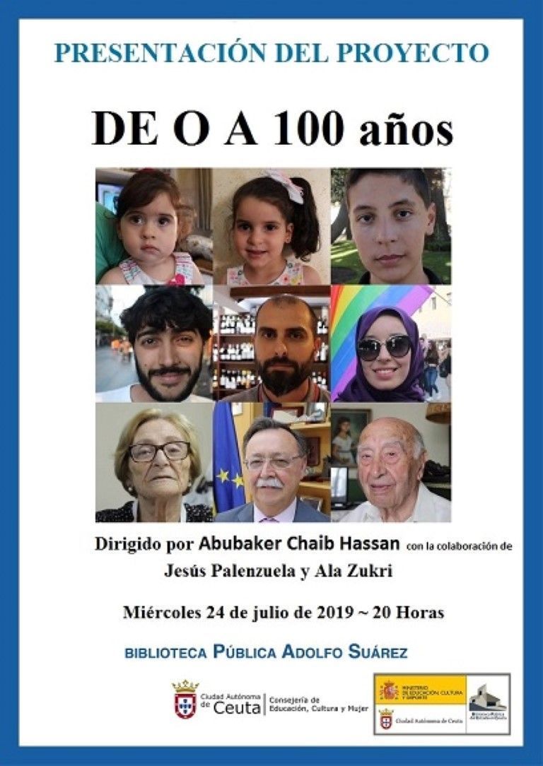 La Biblioteca acoge el proyecto "De 0 a 100 años" mañana a las 20:00 horas