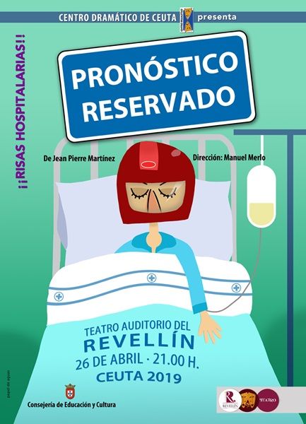 Cultura pone a la venta las entradas para la comedia 'Pronóstico reservado', que se representará el próximo día 26 
