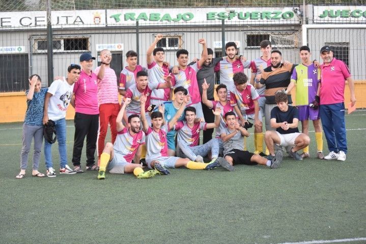 El Sporting de Ceuta, campeón de la Liga Juvenil de Fútbol a falta de una jornada