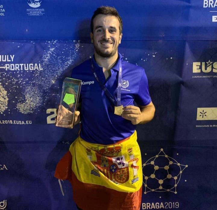 Dani Román gana el Europeo Universitario de Fútbol Sala con la UMA