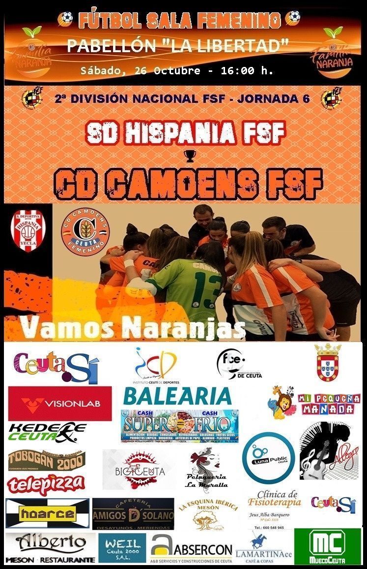 El Camoens recibirá al Hispania con entrada gratuita