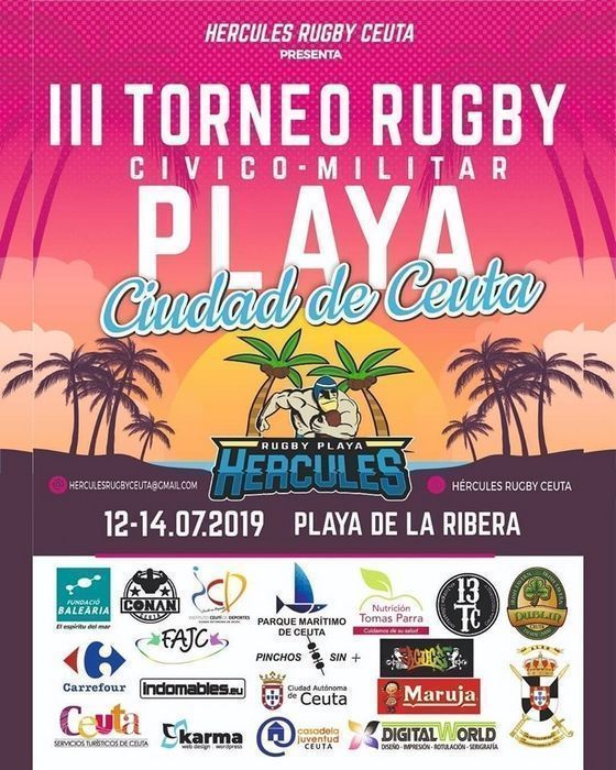 Llega el III Torneo de Rugby Playa Ciudad de Ceuta