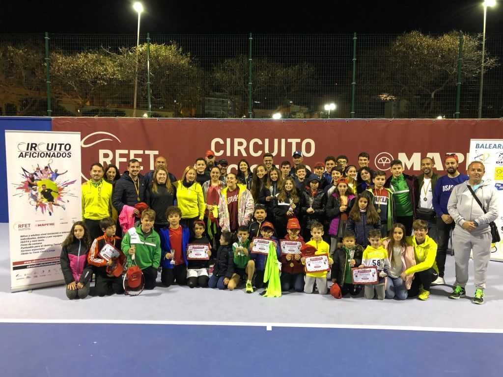 La Federación de Tenis clausura el I Torneo Circuito Nacional de Aficionados