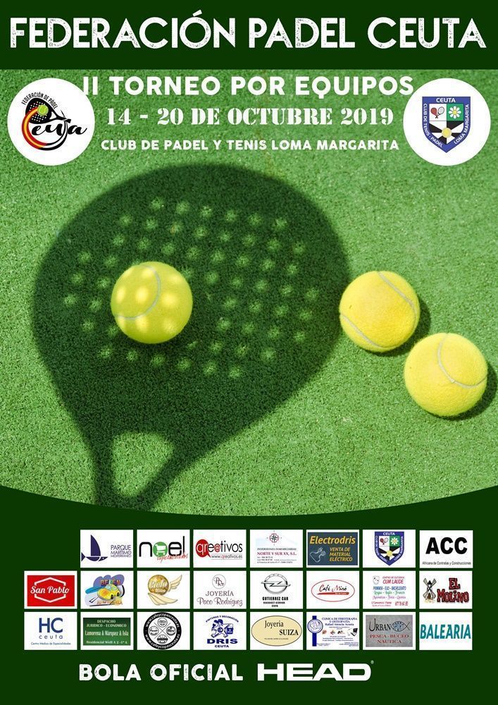 El día 14 comienza el ‘II Torneo por Equipos 2019’ de Pádel