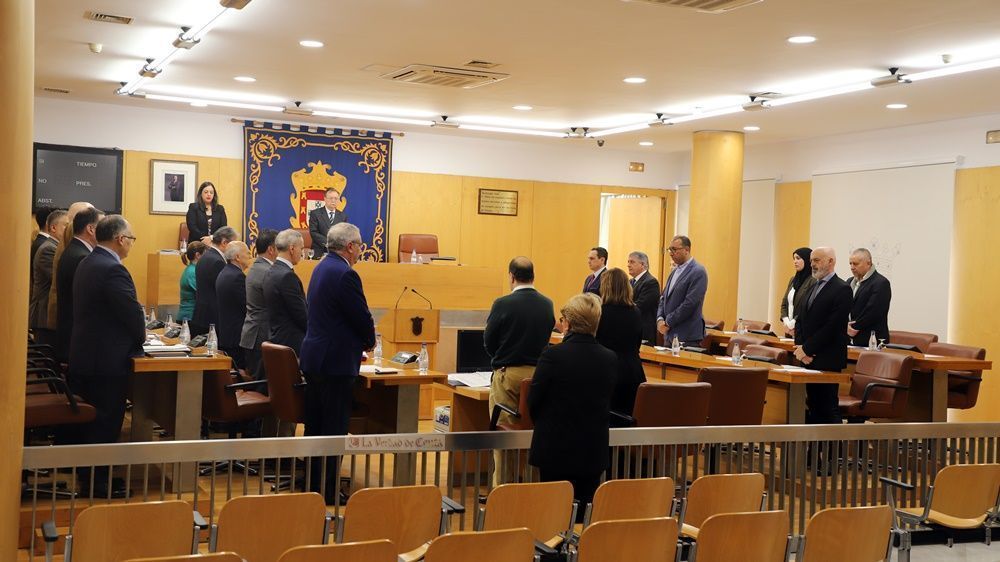 Minuto de silencio en el Pleno de la Asamblea en memoria de la última víctima de género ocurrido en Loeches, Madrid