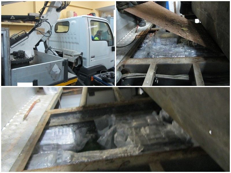 Hallan 178 kilos de hachís en el doble fondo de un camión