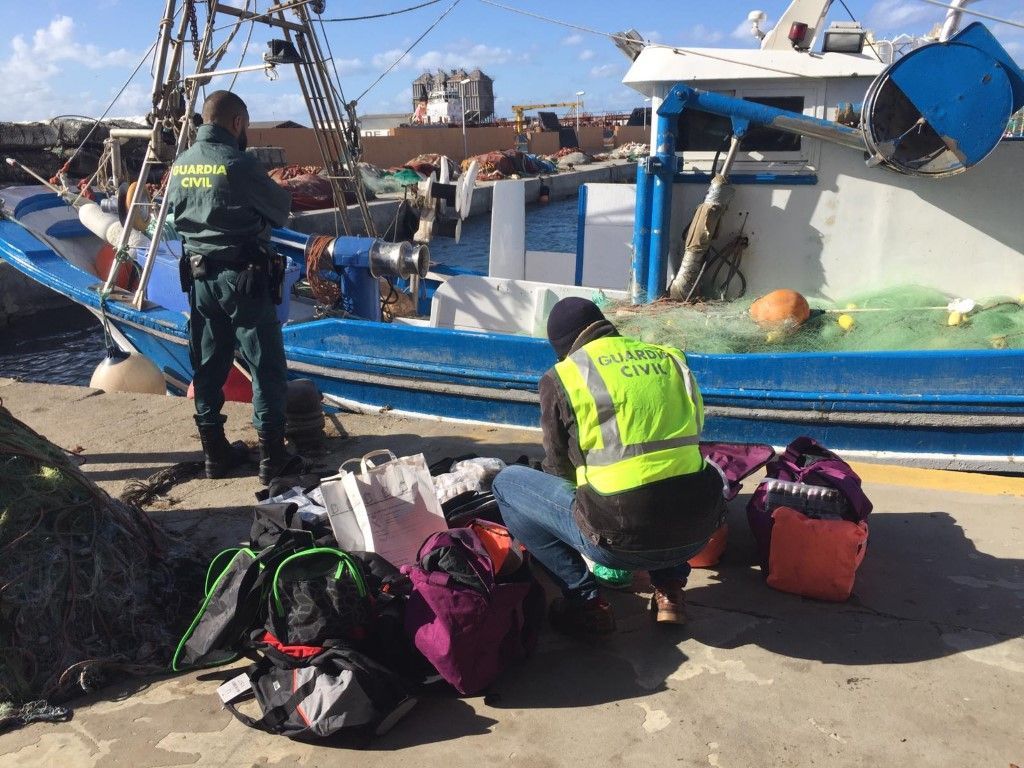 Intervienen un pesquero con unos 250 kilos de hachís
