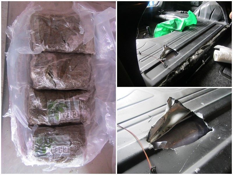 Hallan cerca de 100 kilos de hachís en un vehículo en el puerto