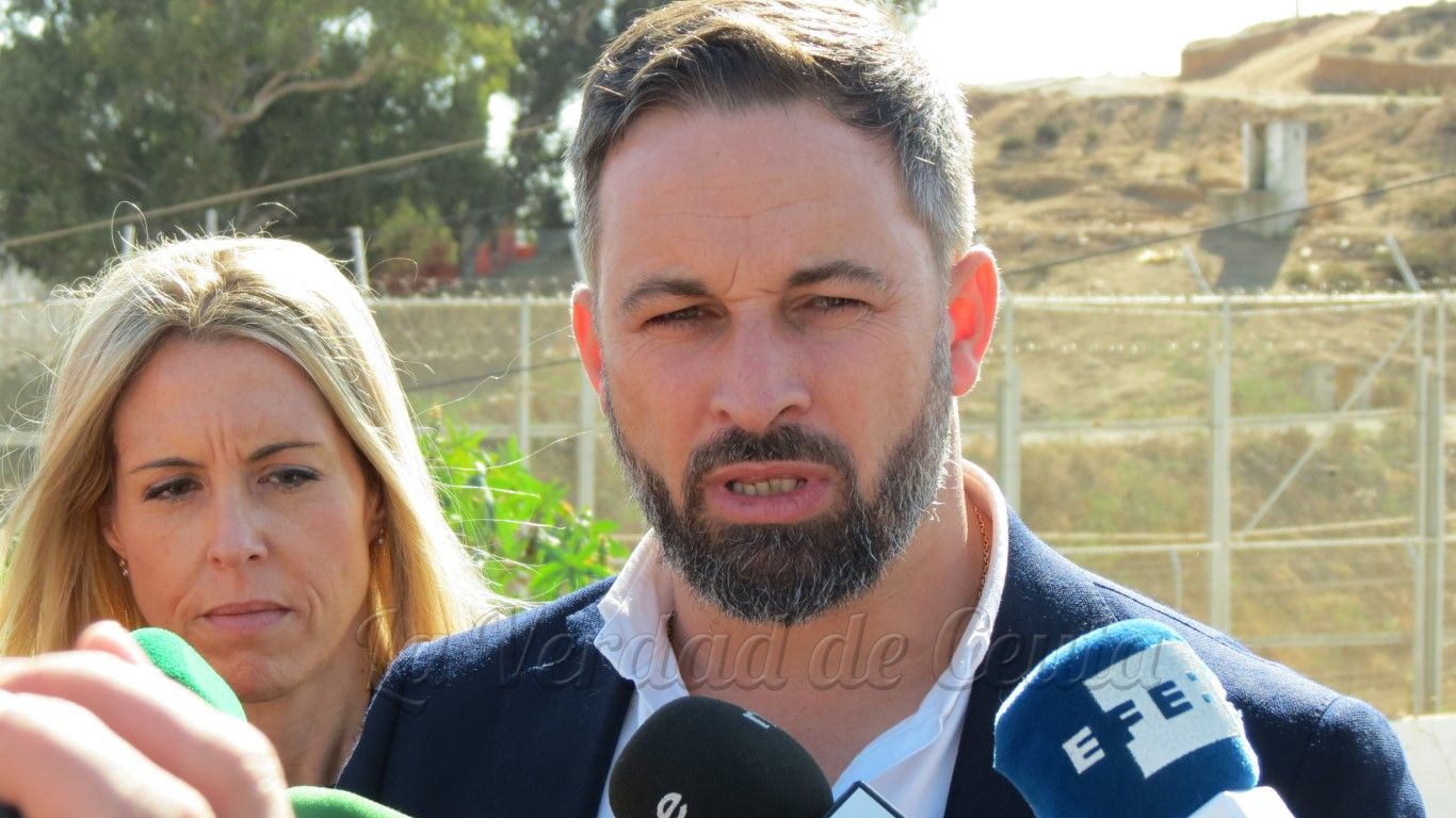 Santiago Abascal pide en Ceuta un muro infranqueable