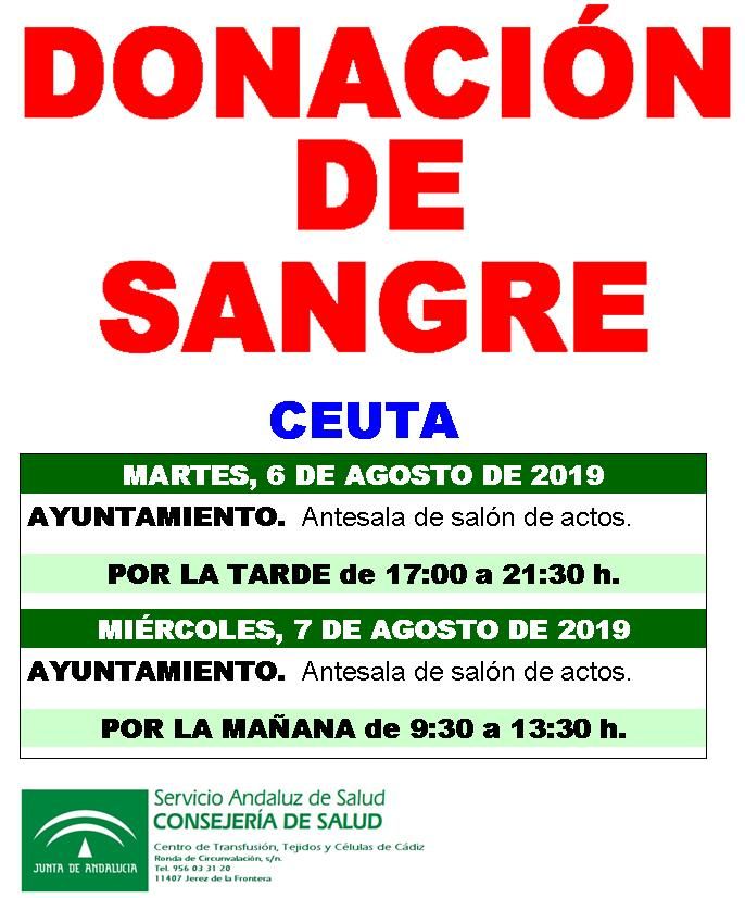 Ceuta acoge mañana y pasado una nueva campaña de donación de sangre