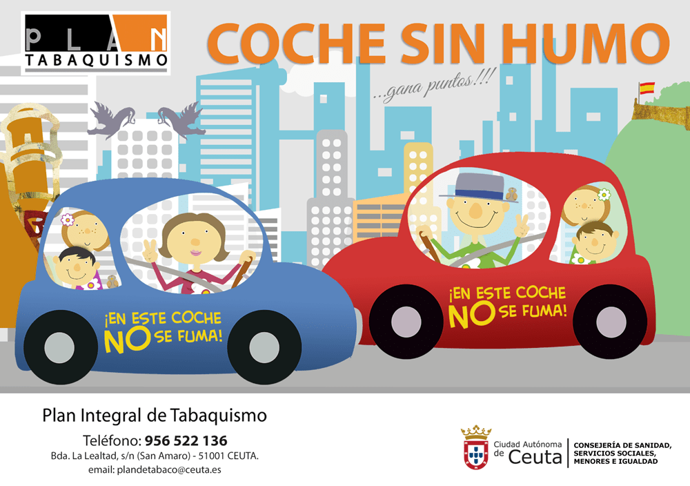 Sanidad inicia la campaña "Coche sin humo. Gana puntos".
