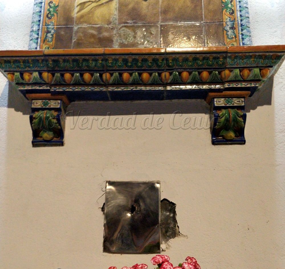Nuevo acto vandálico, rompen el cepillo del mosaico de Nuestra Señora del Carmen y se llevan el dinero