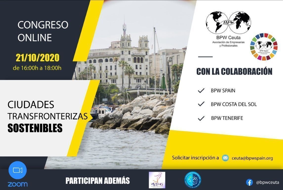 BPW Ceuta organiza el I Congreso Online “Ciudades Transfronterizas Sostenibles”