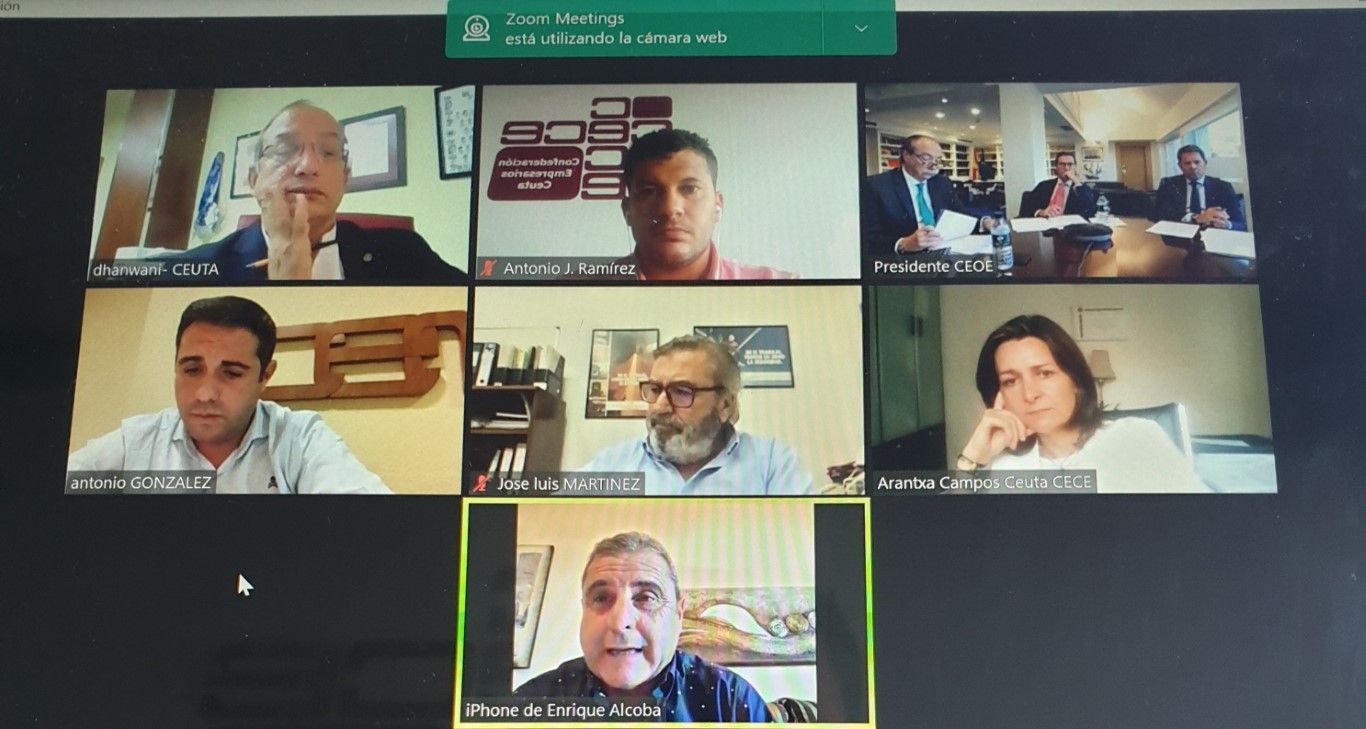 Las Confederaciones de Empresarios de Ceuta y Melilla trasladan su situación económica a Madrid