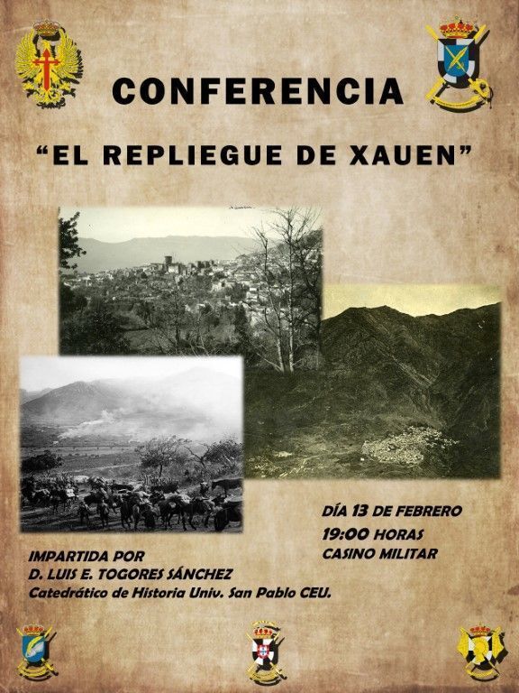 El Casino Militar acoge mañana la conferencia “El repliegue de Xauen”