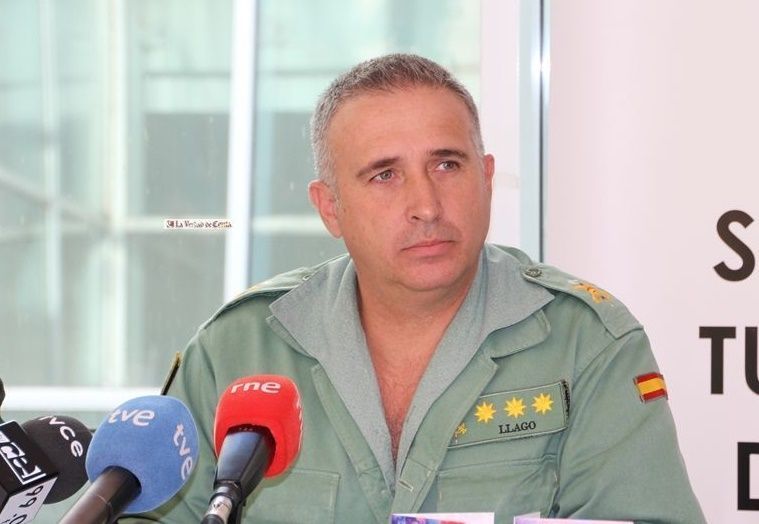 El general jefe de la Brigada "Alfonso XIII" de La Legión, Marcos Llago