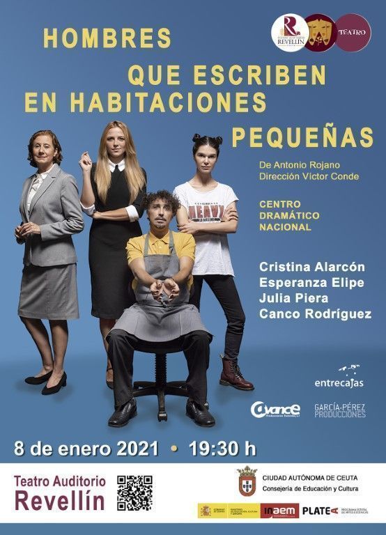 Aún quedan localidades para la obra “Hombres que escriben en habitaciones pequeñas”