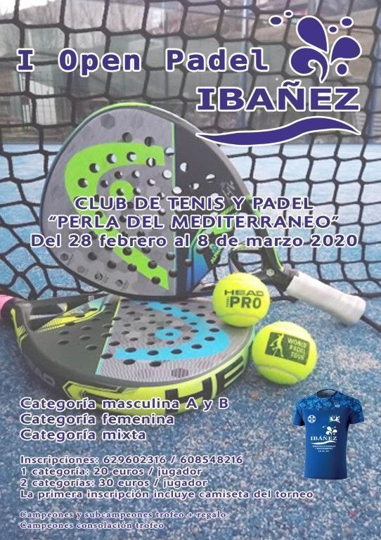 El Club Happypadel arranca la temporada 2020 con el I Open de Padel “ Ibáñez”