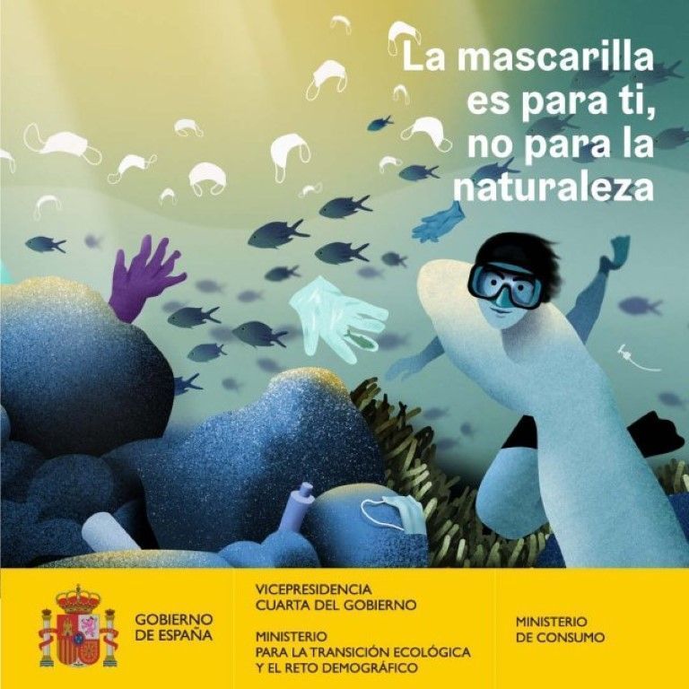 “La mascarilla es para ti, no para la naturaleza”, nueva campaña institucional