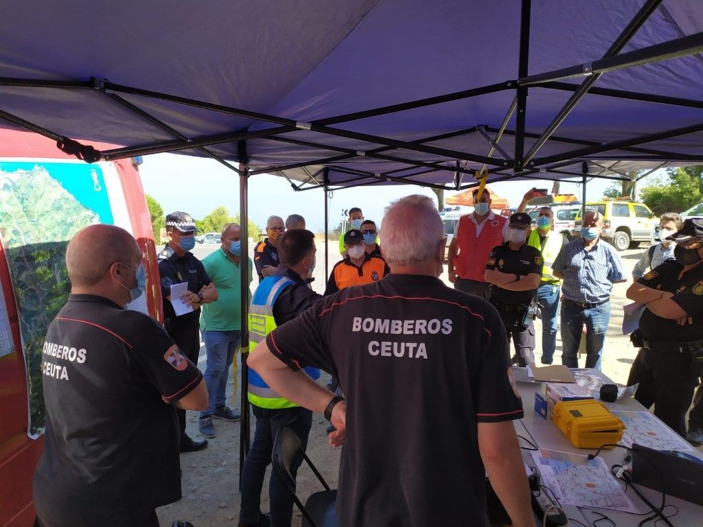 La ciudad realiza un simulacro de incendio forestal en García Aldave