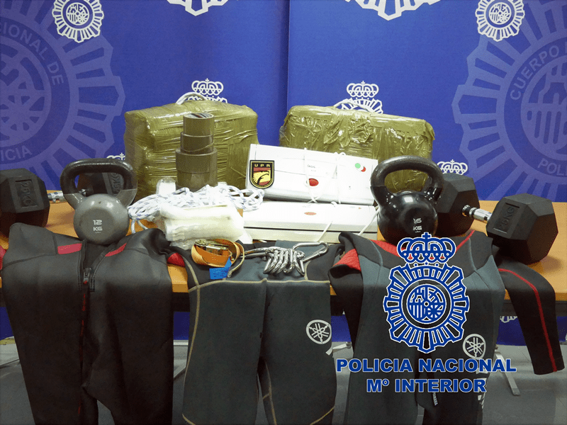  La Policía Nacional detiene a cuatro personas con 52 kilos de hachís