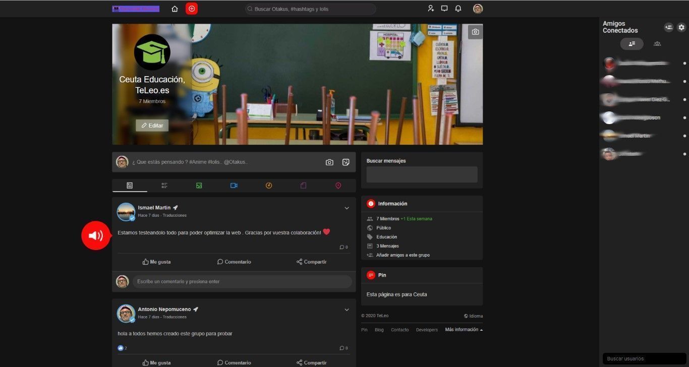 Izquierda Unida Ceuta crea Teleo, una comunidad educativa online