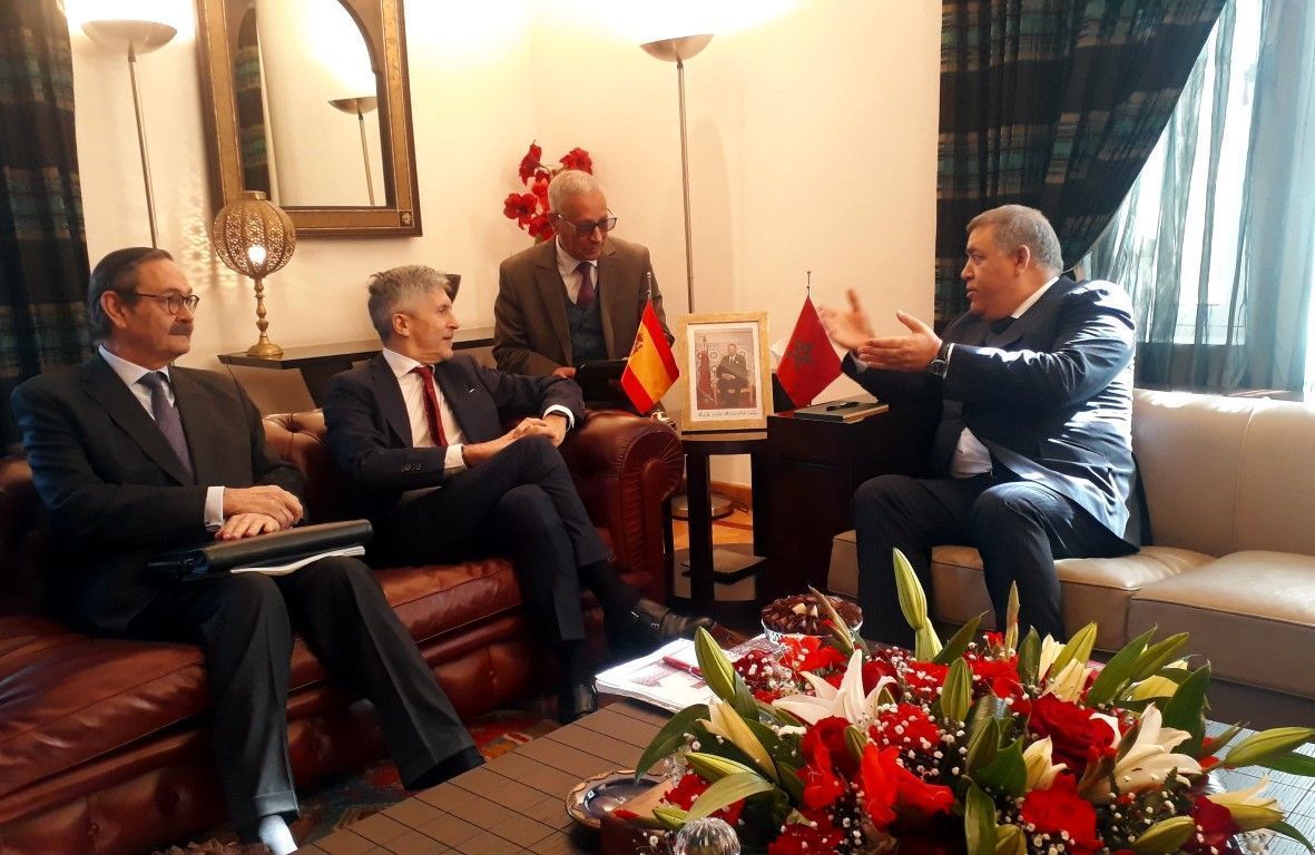 El ministro Marlaska destaca en Rabat el ejemplar trabajo conjunto de las policías de España y Marruecos