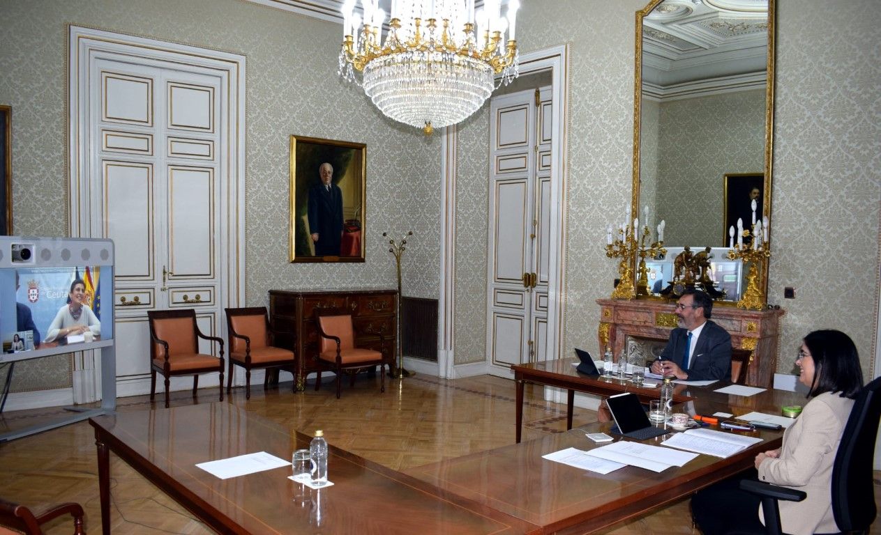 Carolina Darias y Kissy Chandiramani abordan en una reunión el proceso de desescalada y la situación del empleo público en Ceuta