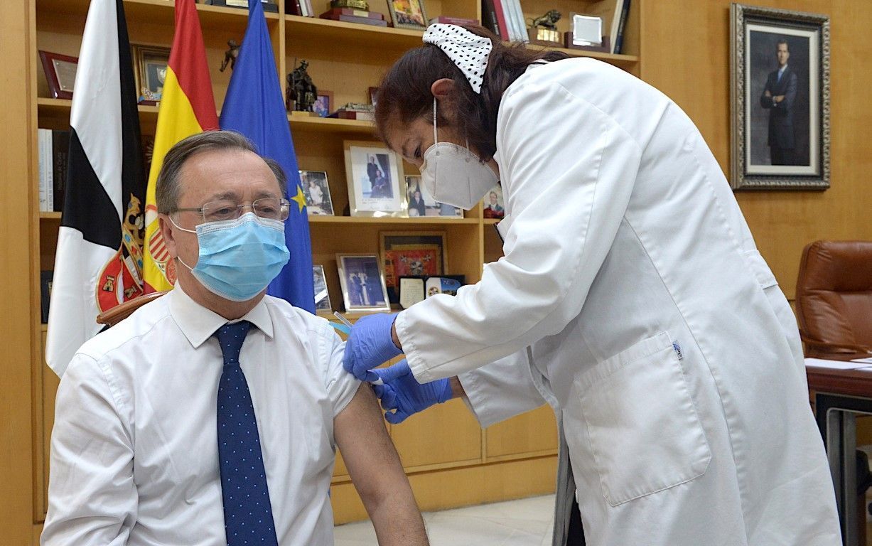 El presidente también se vacuna contra la gripe