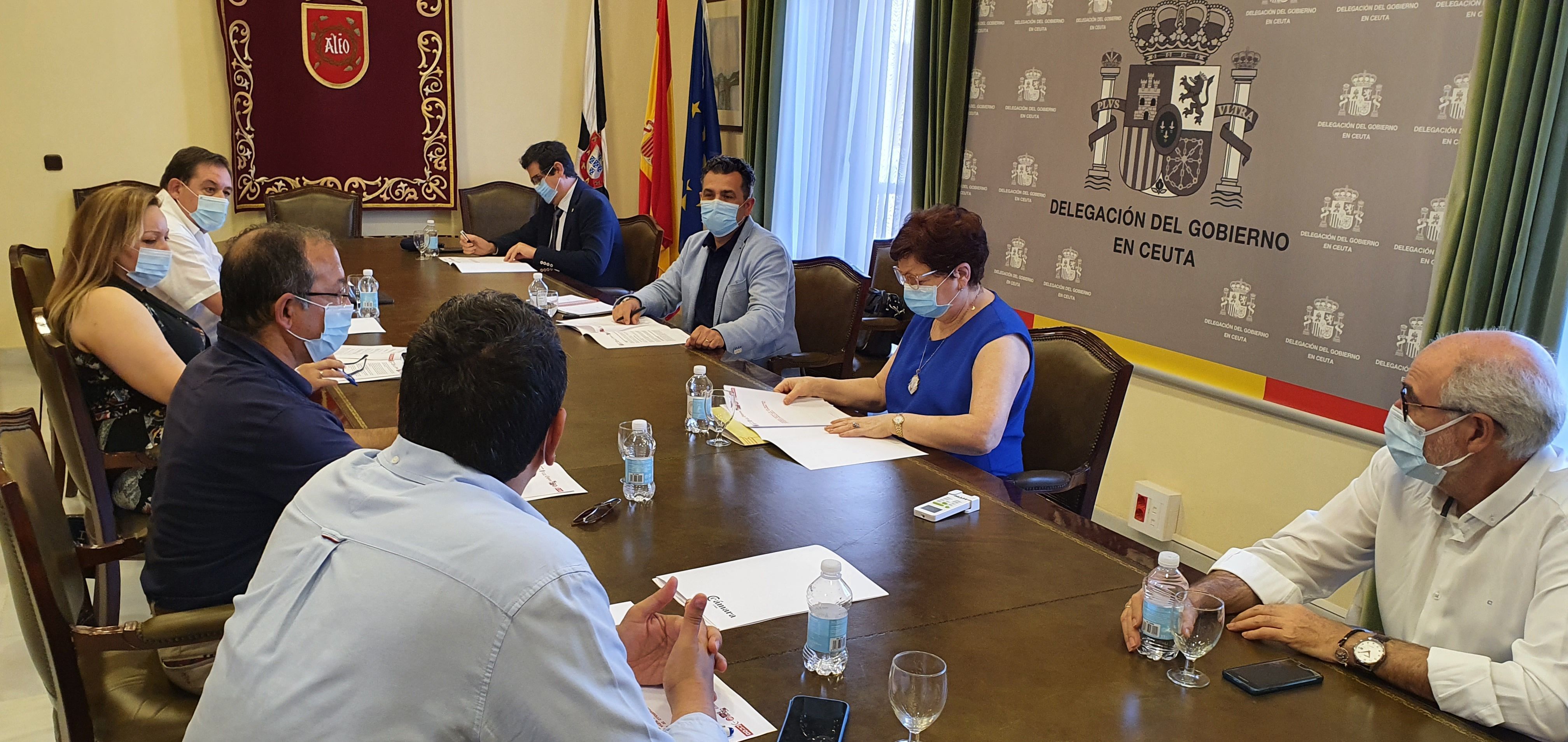 Los Agentes Sociales presentan un documento consensuado para el desarrollo de los sectores estratégicos de la nueva economía de Ceuta