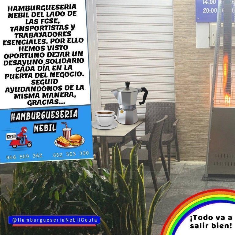 La Hamburguesería Nebil ofrece un "desayuno solidario" a los trabajadores en servicios esenciales