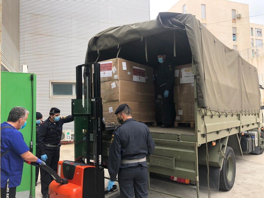 Ceuta recibe más material sanitario para hacer frente a la crisis del Covid-19