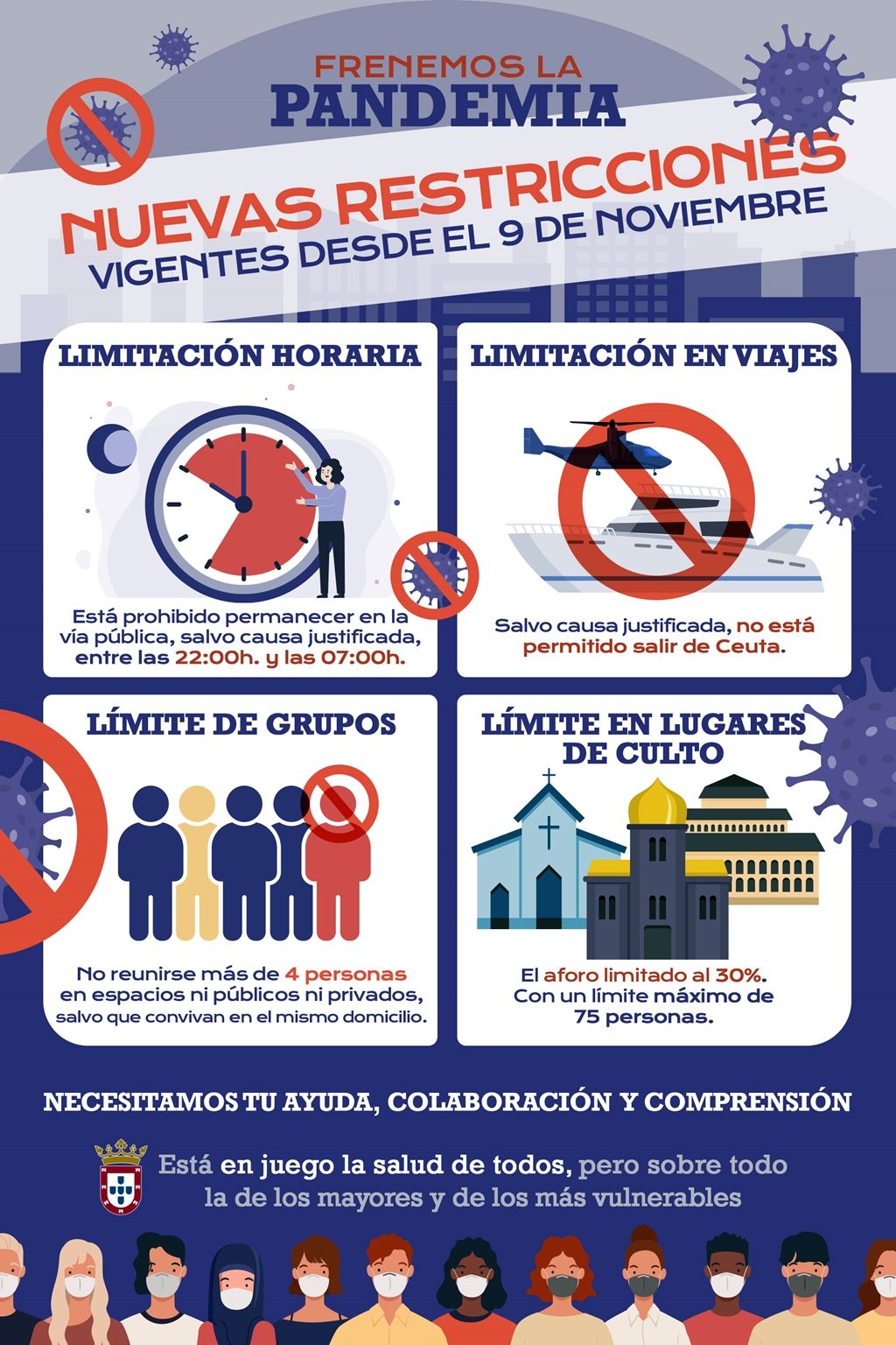 ¡Recuerda! A partir de esta madrugada nuevas restricciones