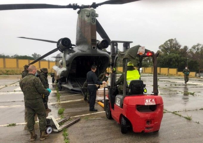 La Comandancia General entrega material sanitario al INGESA