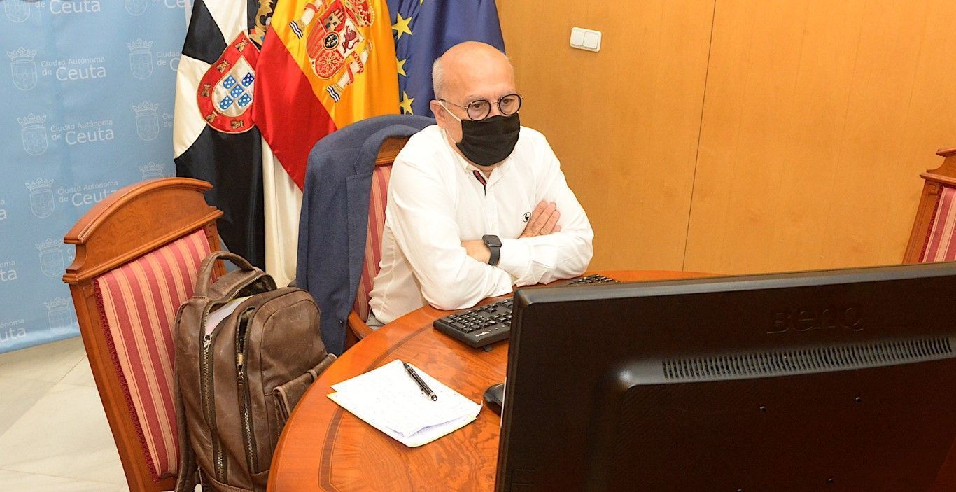Guerrero participa en una videoconferencia con los Ministerios de Eduación y de Sanidad