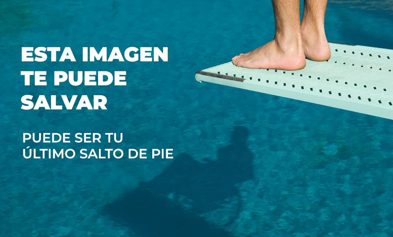 Stop zambullidas: “Puede ser tu último salto de pie”