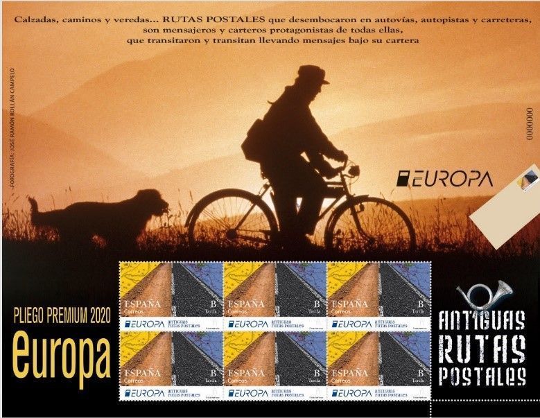 CORREOS participa en el concurso ‘El diseño filatélico más bonito de Europa’ con el sello dedicado a las antiguas rutas postales 