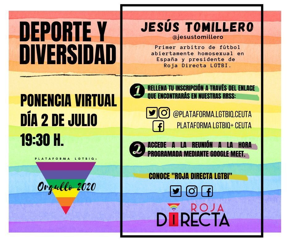 Jesús Tomillero, primer árbitro en reconocer su orientación sexual, dará una ponencia virtual el 2 de julio