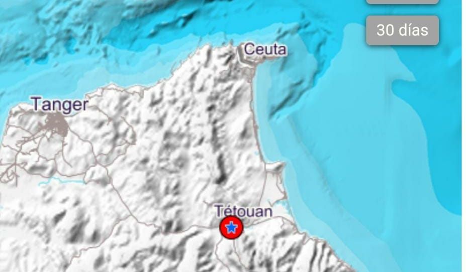 Un leve terremoto se deja sentir en Ceuta
