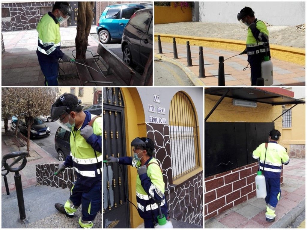 Suma y sigue, TRACE desinfecta la zona de Erquicia