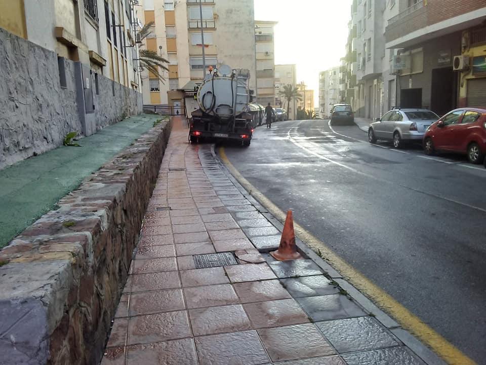 TRACE desinfecta la barriada de Zurrón 