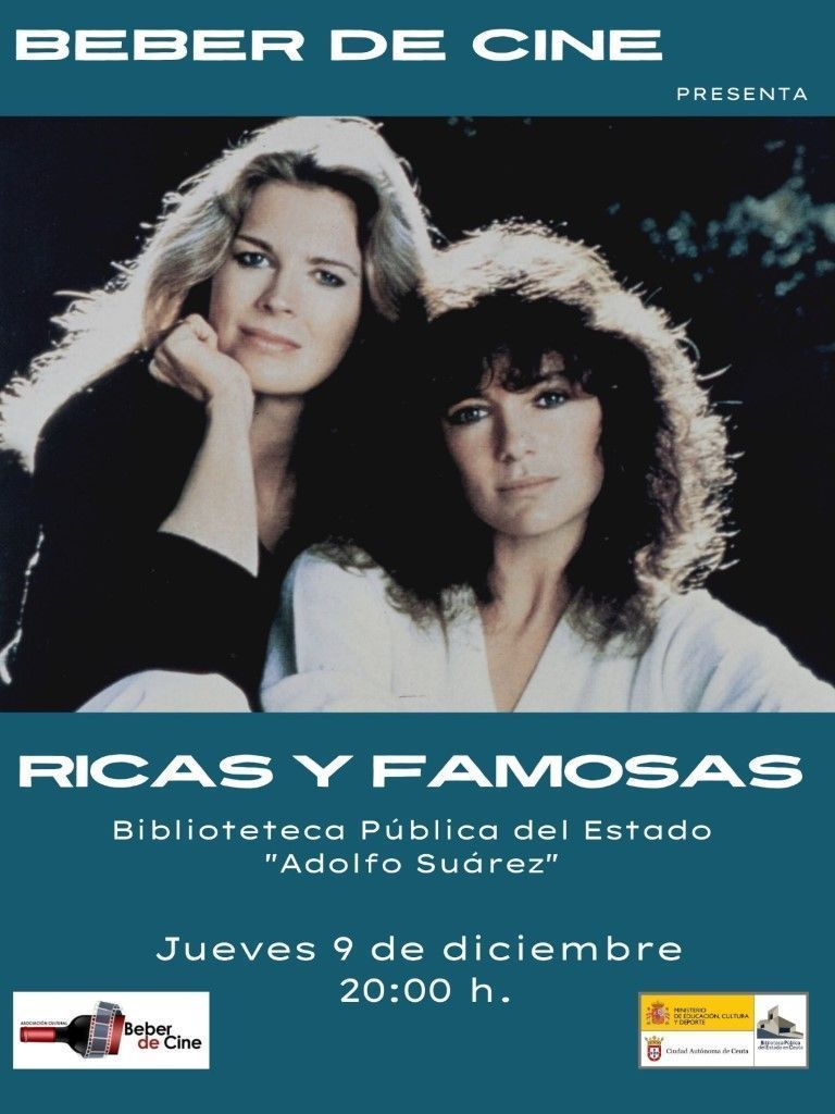 Beber de Cine programa para el próximo jueves la película “Ricas y Famosas”